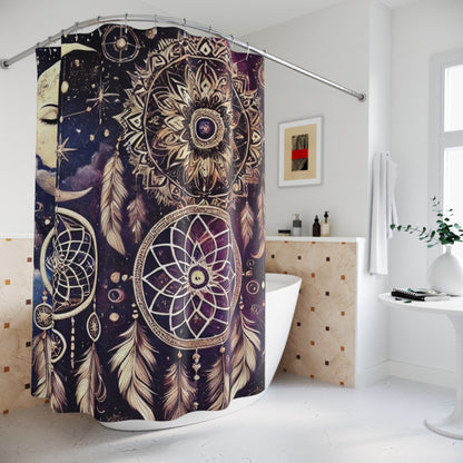 Celestial Boho Dreamcatcher - Shower Curtain