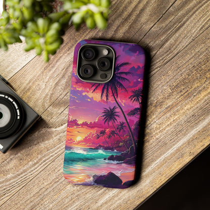 Sunset Paradise Beach - Phone Case