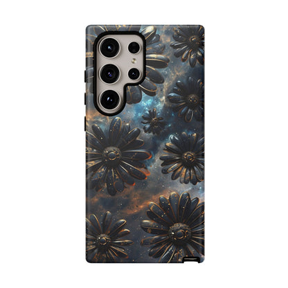 Galactic Black Daisy - Phone Case