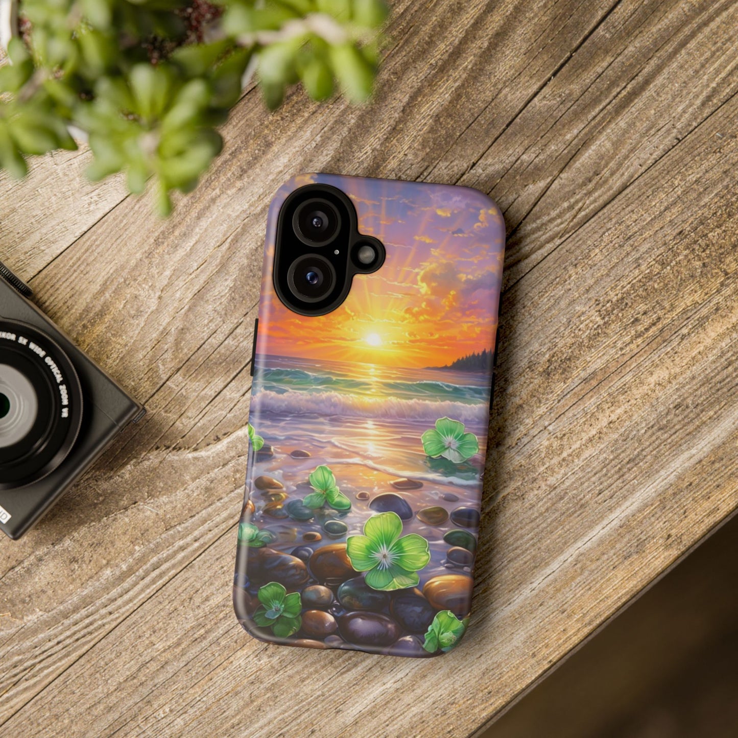 Coastal Calm Pebble Beach - Phone Case