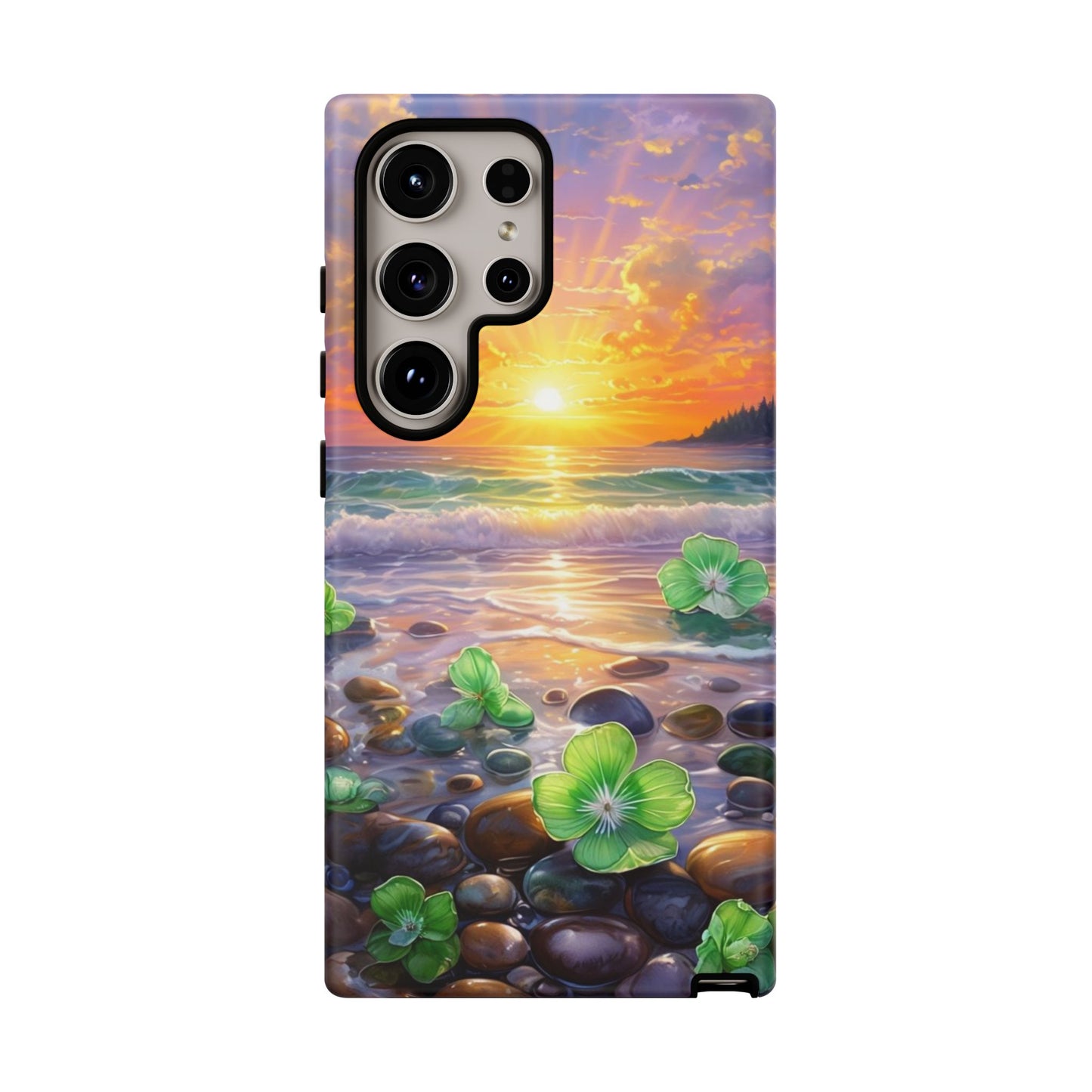 Coastal Calm Pebble Beach - Phone Case