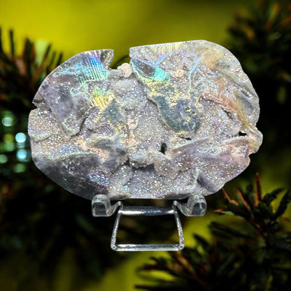 Aura Coated Sphalerite Palmstone