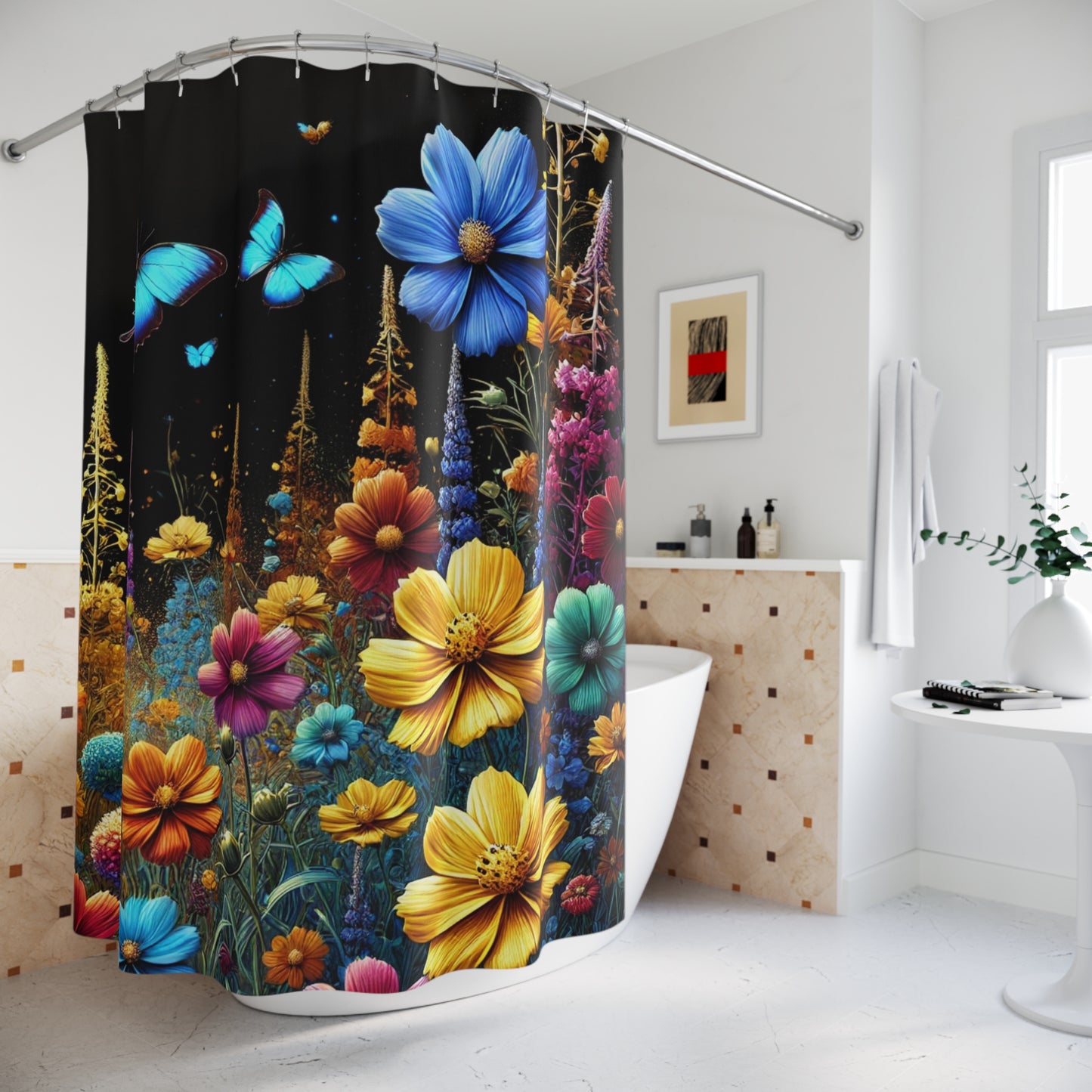 Enchanted Floral Symphony - Shower Curtain