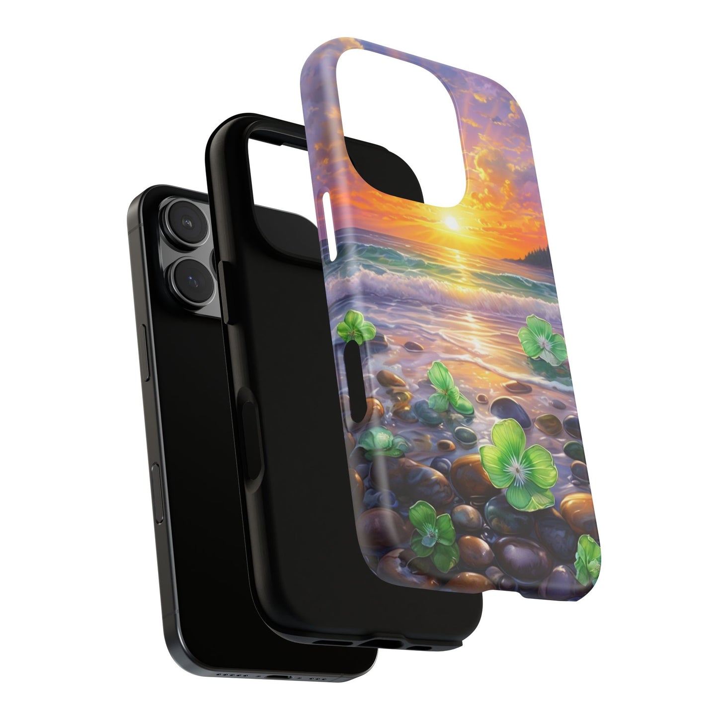 Coastal Calm Pebble Beach - Phone Case