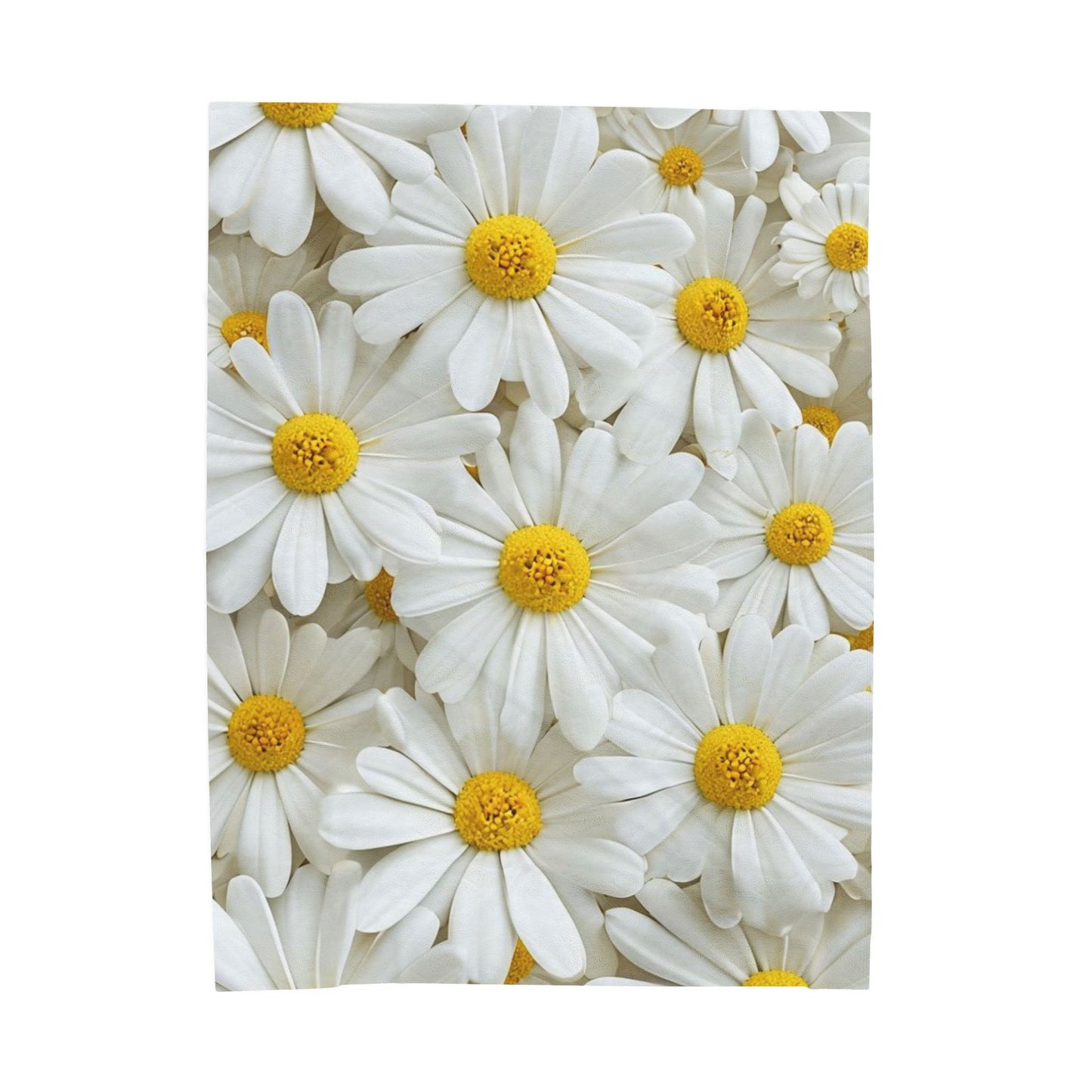 White Sunflower  - Plush Blanket