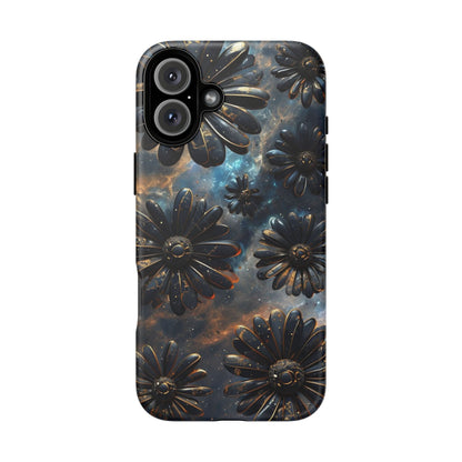 Galactic Black Daisy - Phone Case