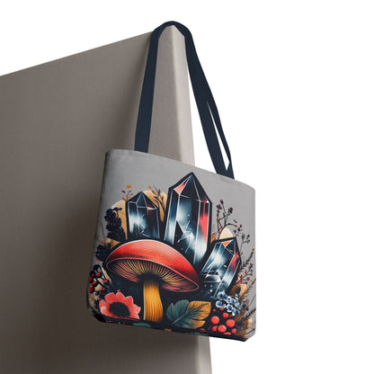 Vibrant Crystal & Mushroom - Tote Bag