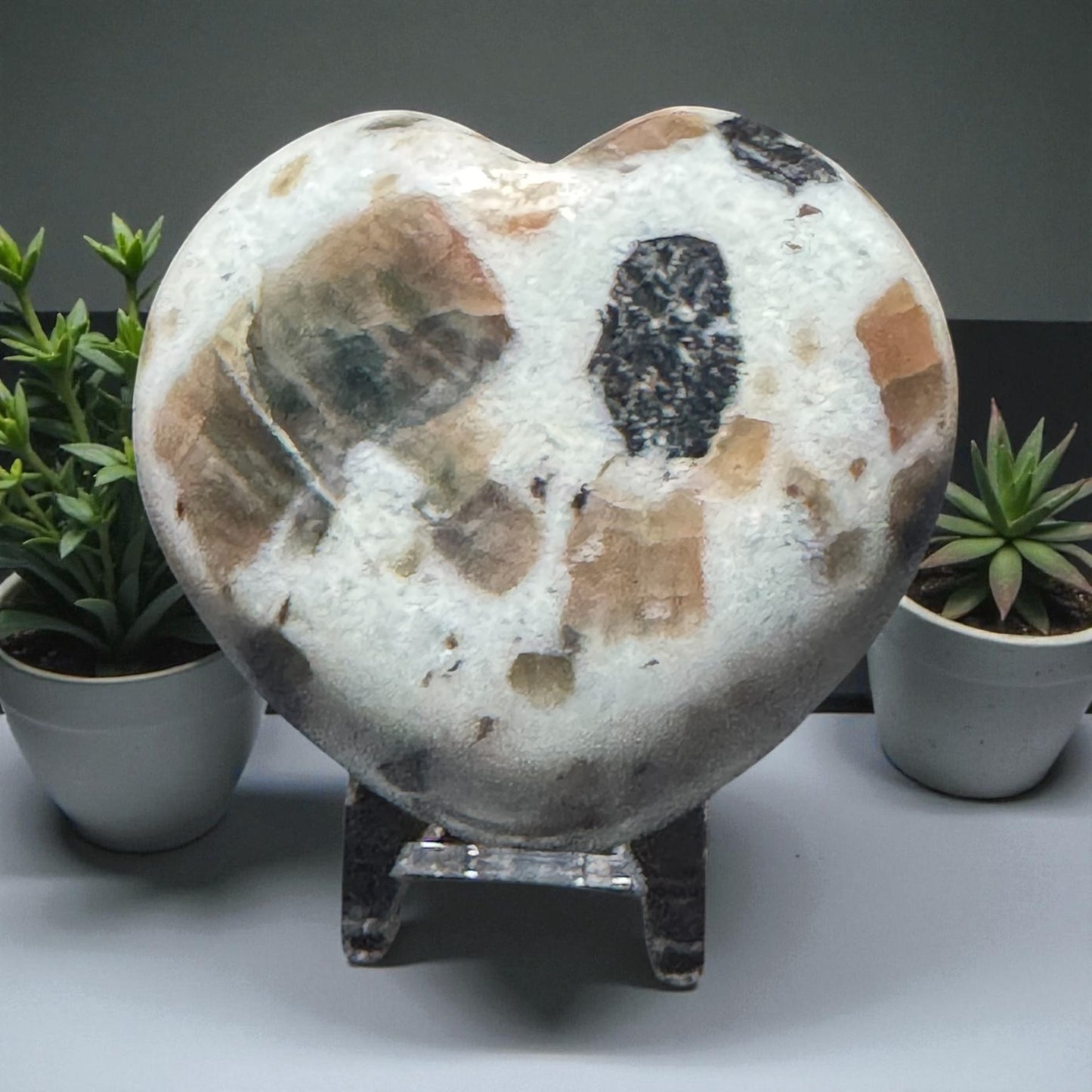 Polarity Moonstone Heart