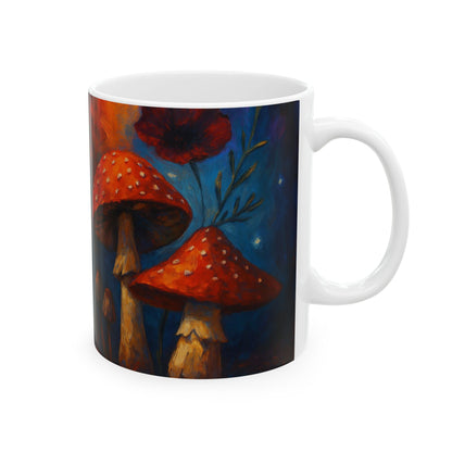 Red Mushrooms - Ceramic Mug
