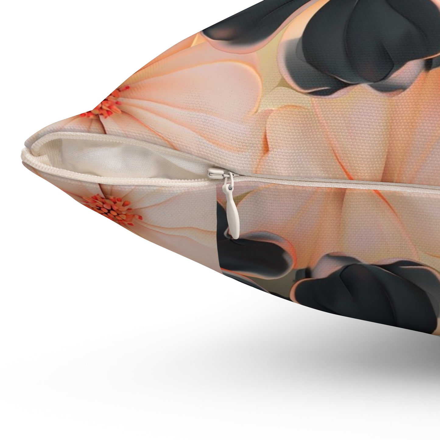 Elegant Floral  - Polyester Square Pillow