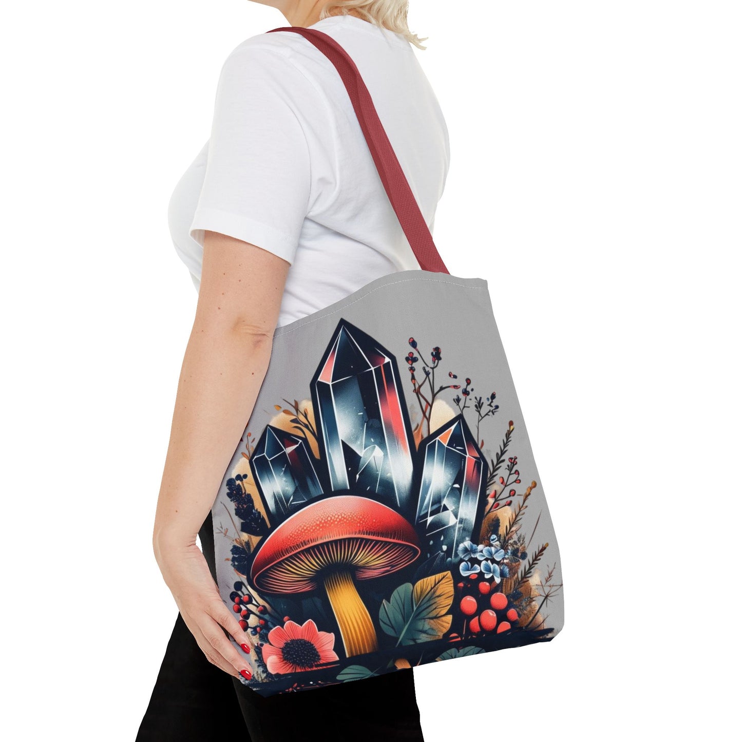 Vibrant Crystal & Mushroom - Tote Bag