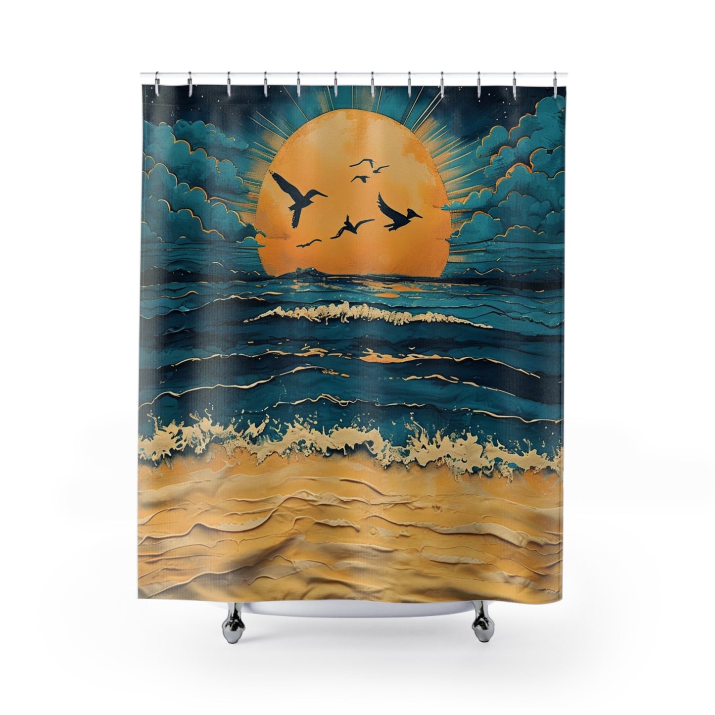Sunset Beach  - Shower Curtain