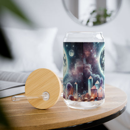 Full Moon Crystal Cleansing - Sipper Glass