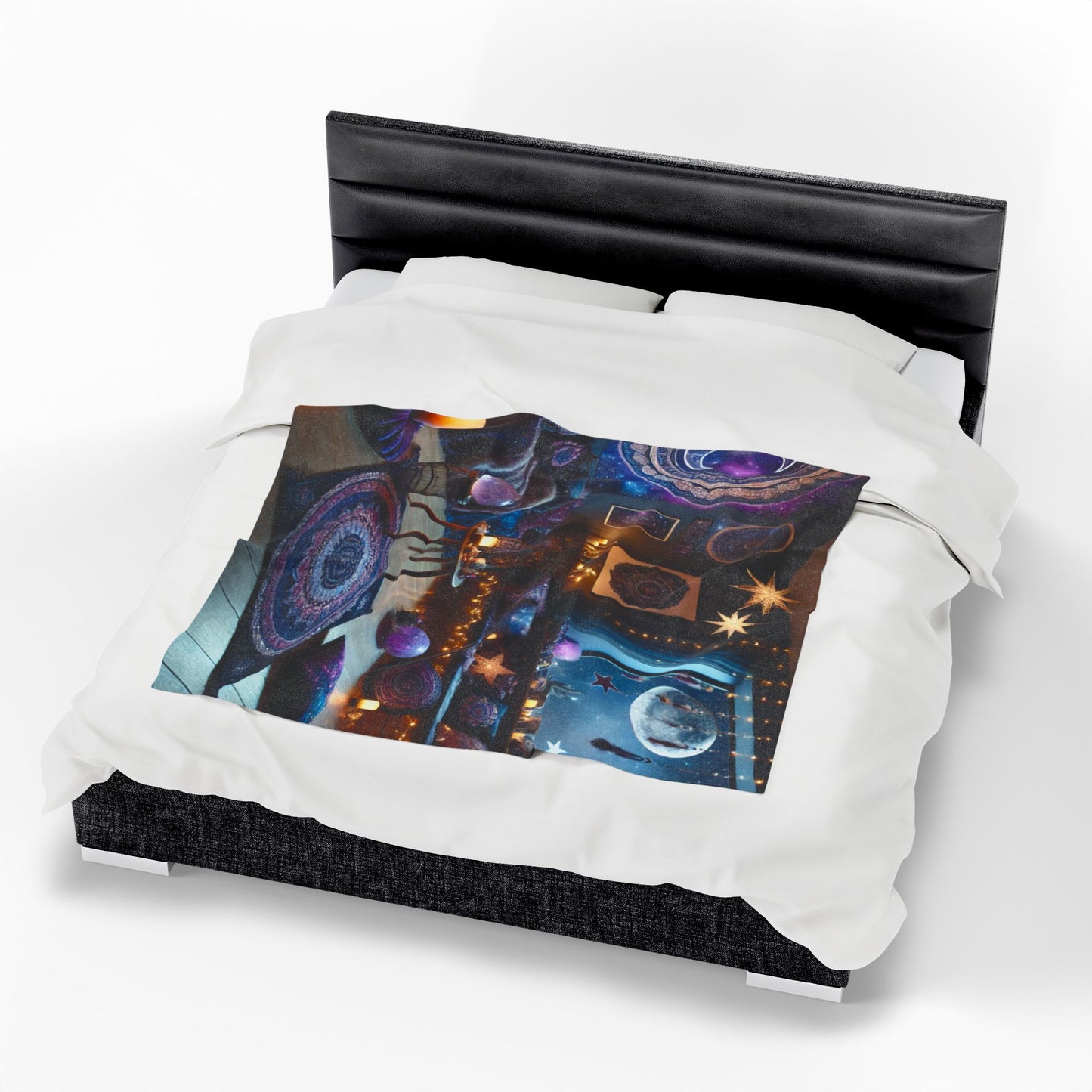 Starlit Sanctuary - Velveteen Plush Blanket