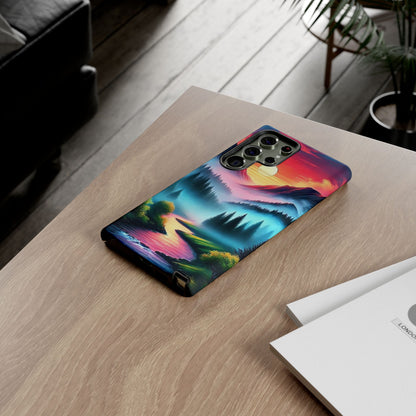 Misty Mountain River - Phone Case