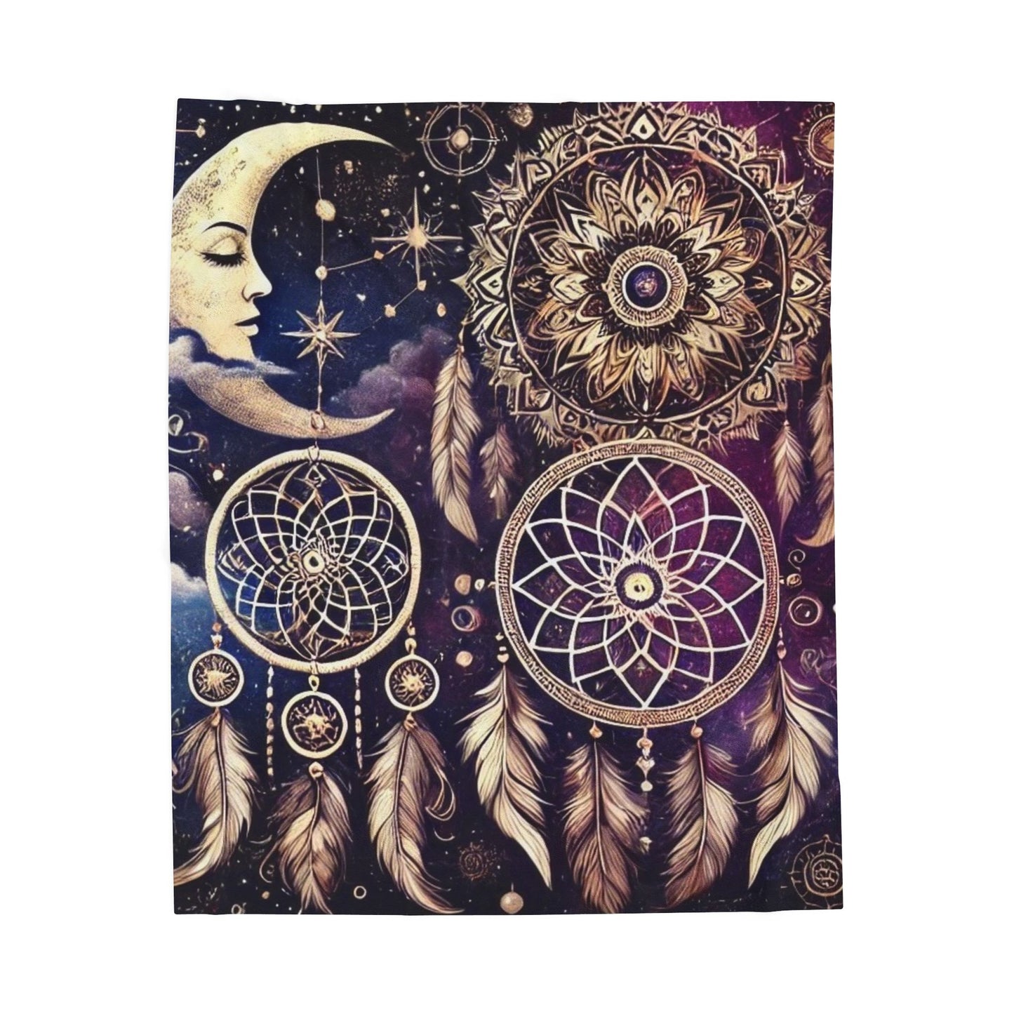 Dreamwoven Nights - Velveteen Plush Blanket