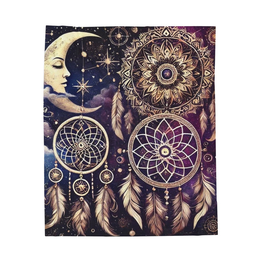 Dreamwoven Nights - Velveteen Plush Blanket