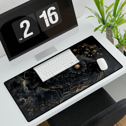 Mystical Black Cat - Desk Mat