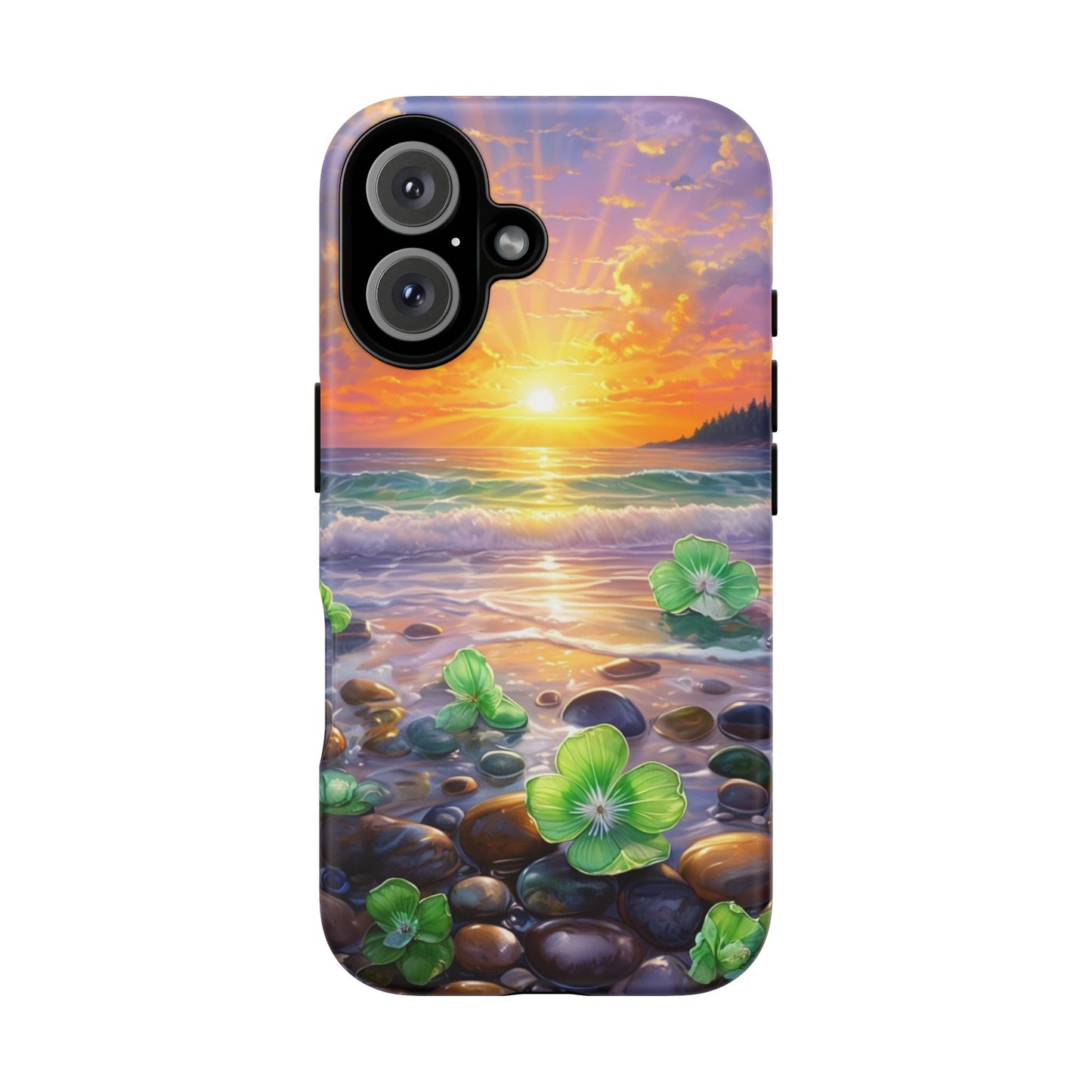 Coastal Calm Pebble Beach - Phone Case