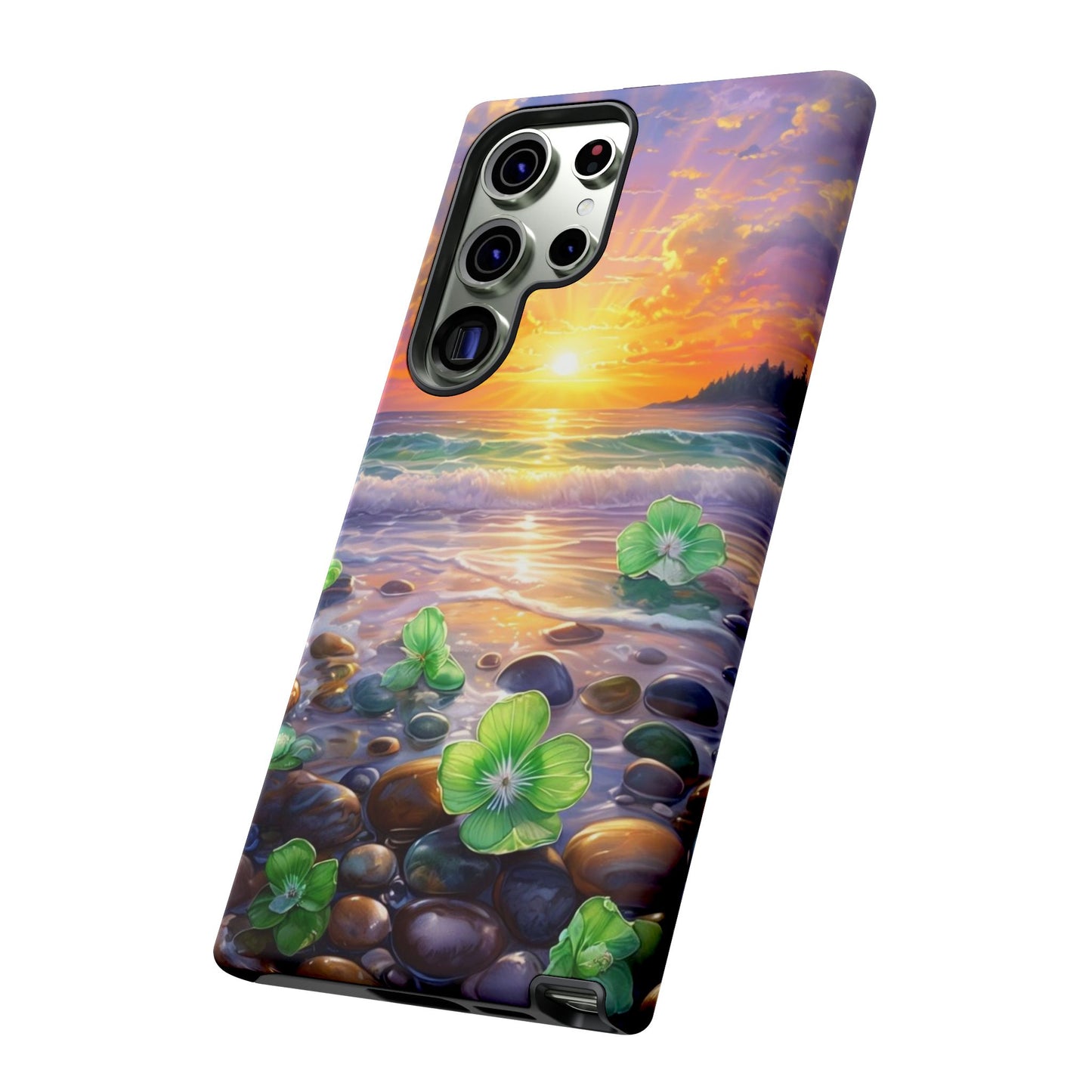 Coastal Calm Pebble Beach - Phone Case