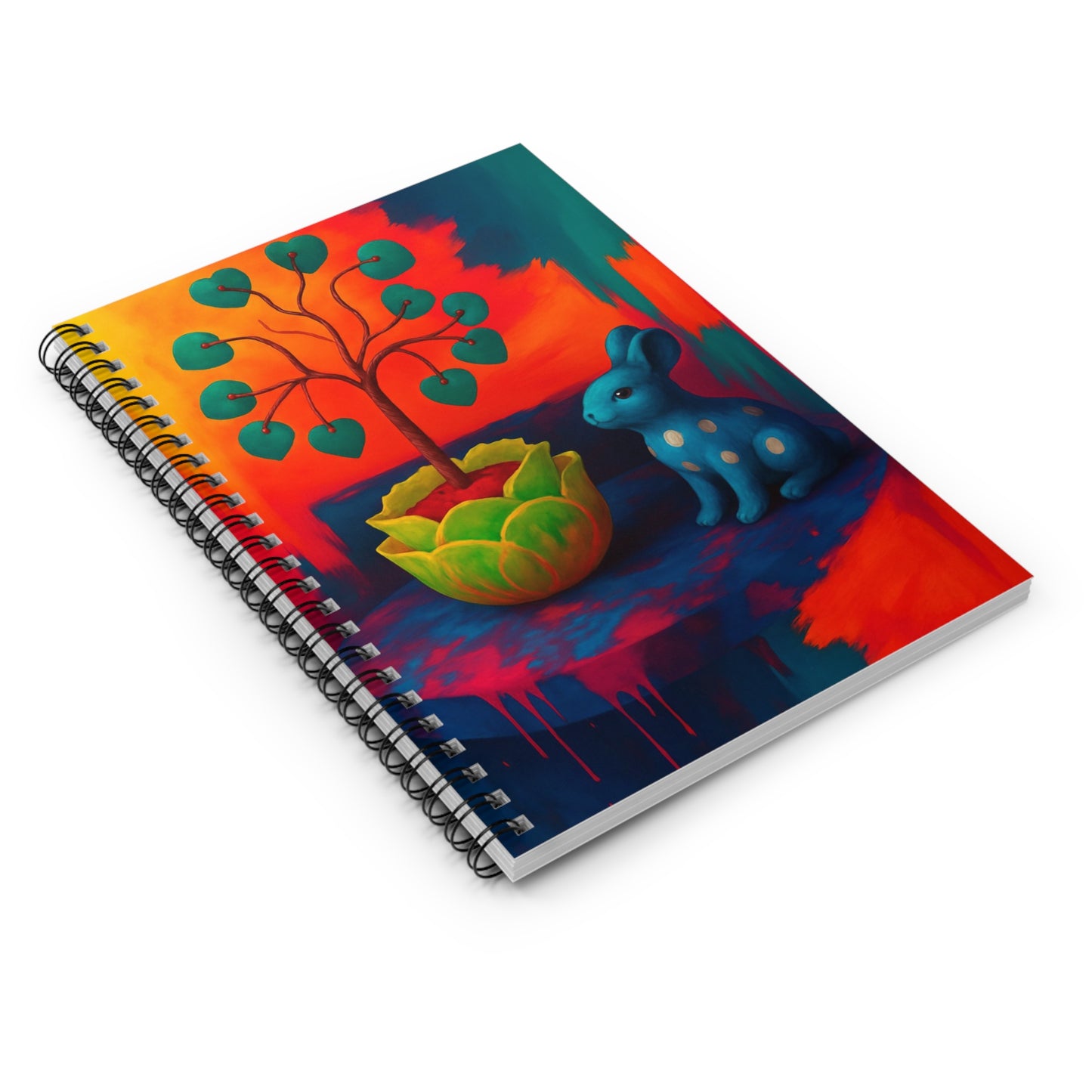 Blue Bunny - Spiral Notebook