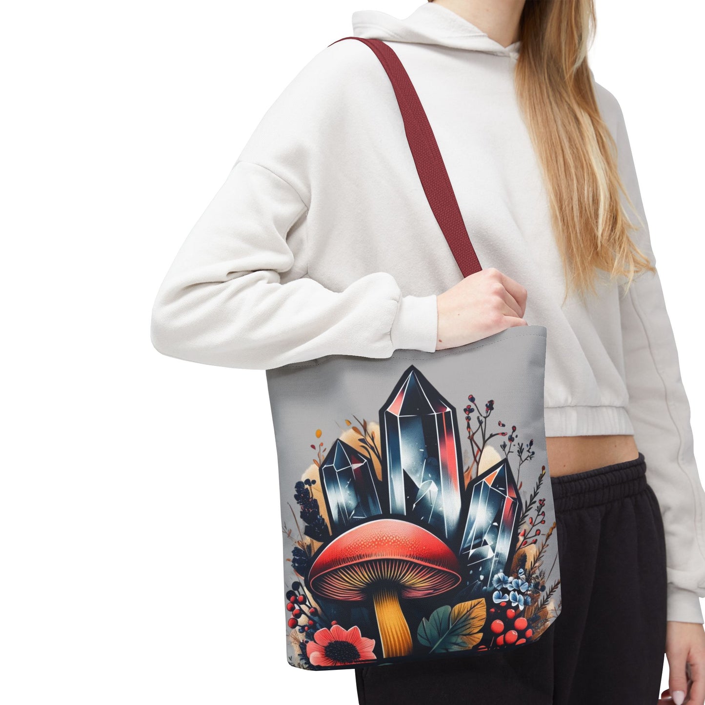 Vibrant Crystal & Mushroom - Tote Bag