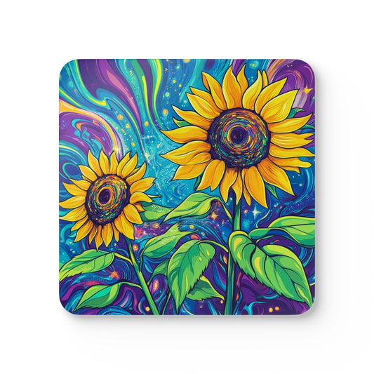 Psychedelic Sunflower - Coaster Set