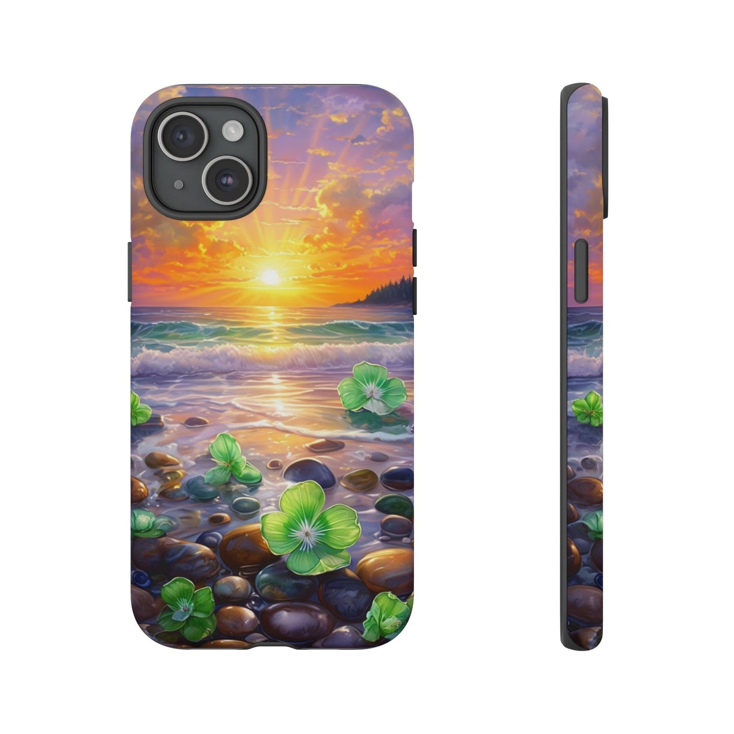 Coastal Calm Pebble Beach - Phone Case