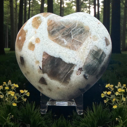Polarity Moonstone Heart
