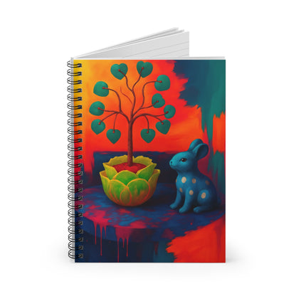 Blue Bunny - Spiral Notebook
