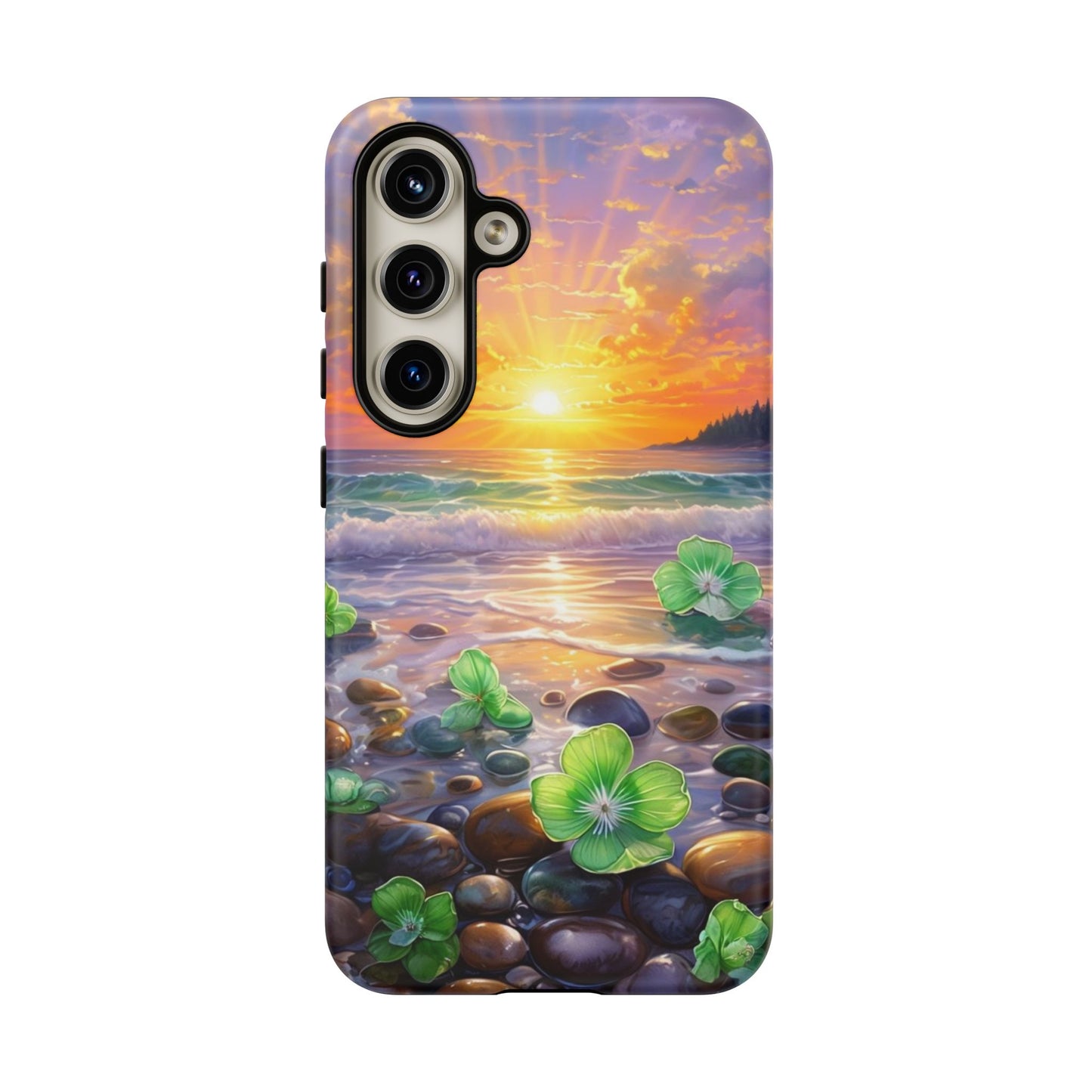 Coastal Calm Pebble Beach - Phone Case