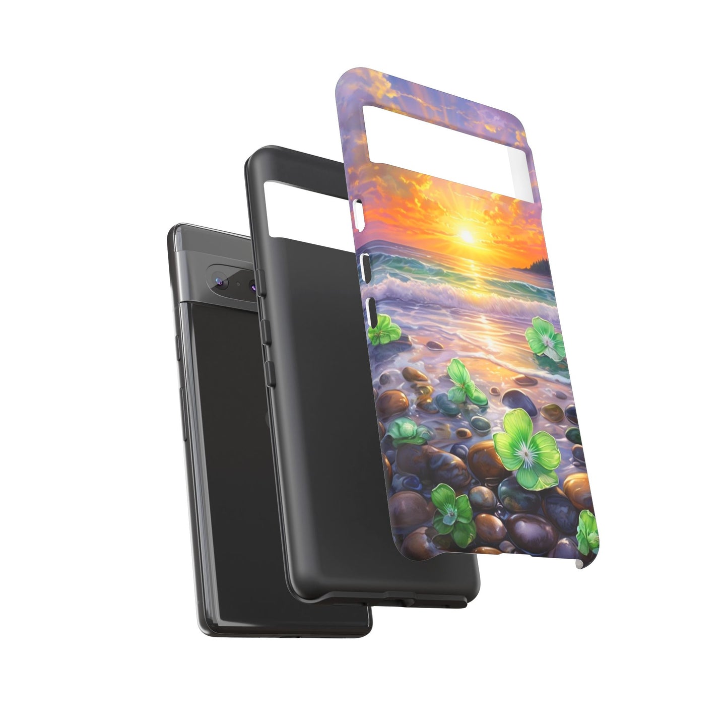 Coastal Calm Pebble Beach - Phone Case