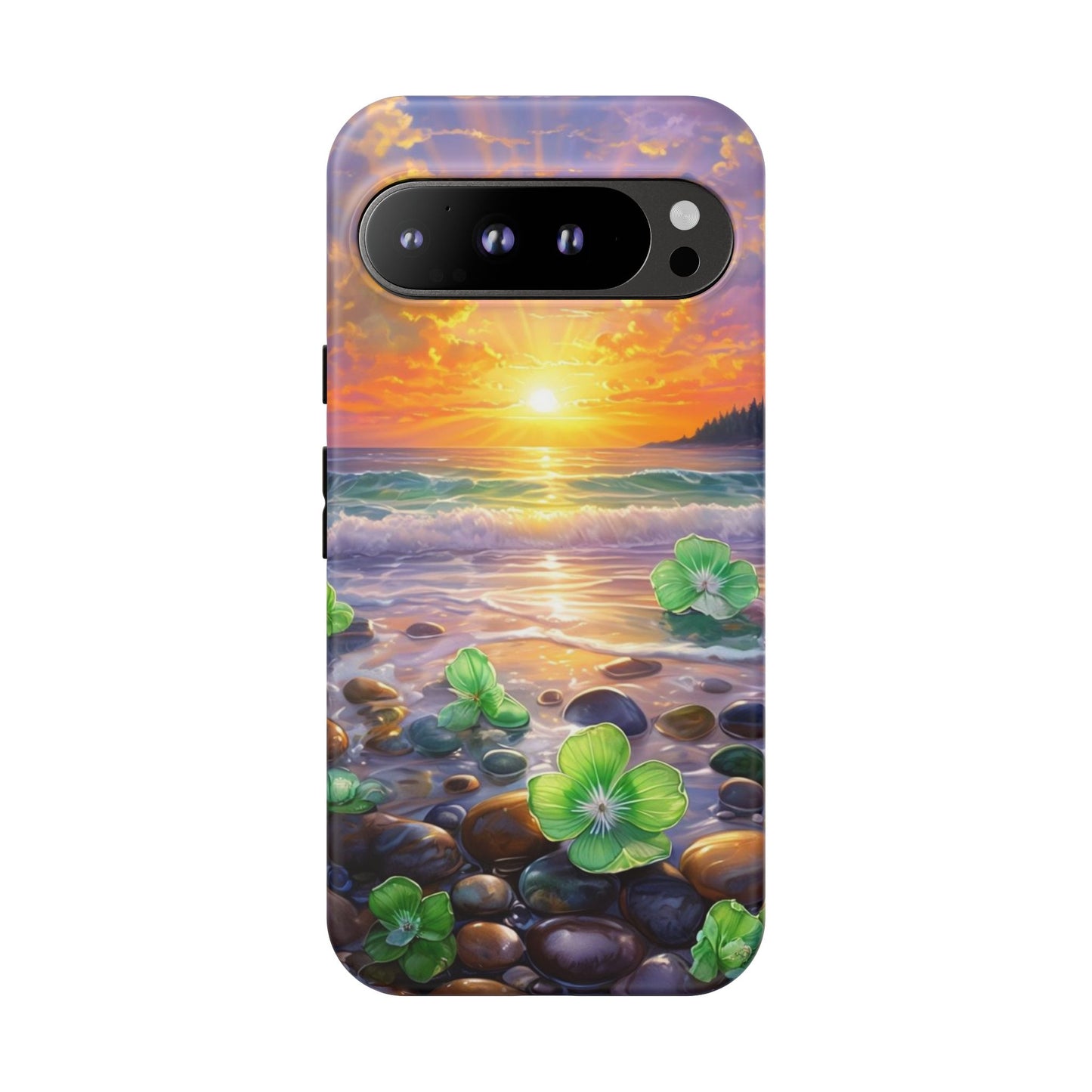 Coastal Calm Pebble Beach - Phone Case
