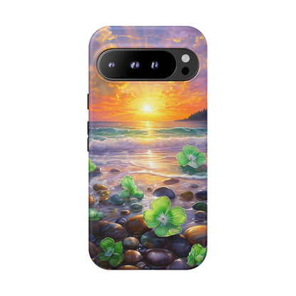 Coastal Calm Pebble Beach - Phone Case