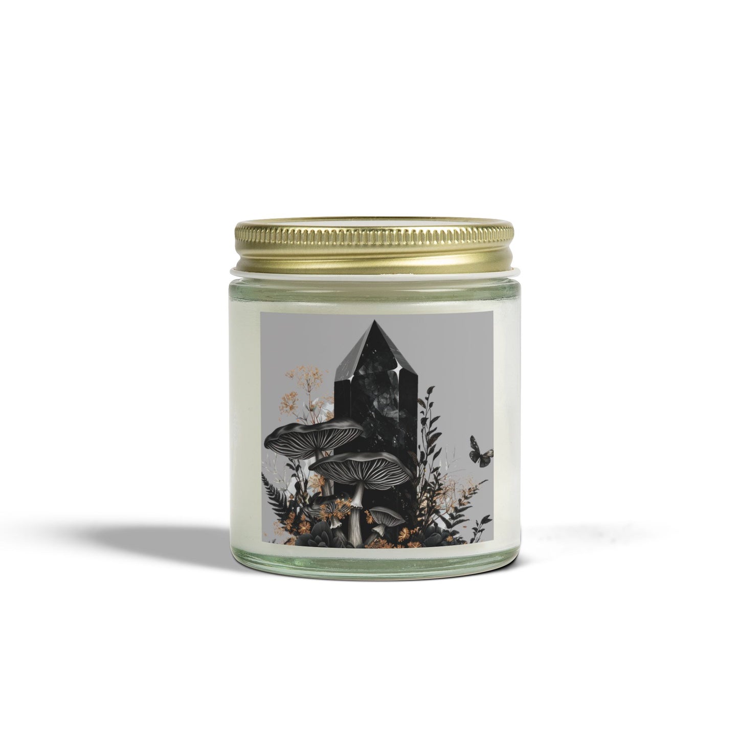 Black Protection Crystal - Candle