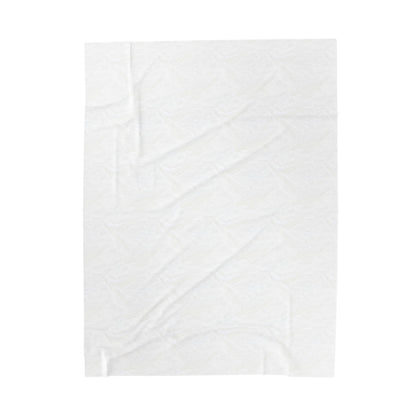 Blue Floral Fantasy  - Velveteen Plush Blanket