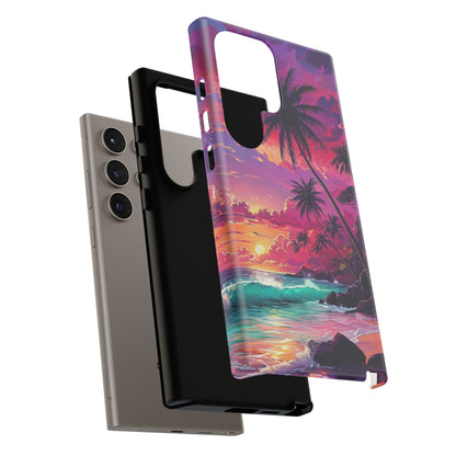 Sunset Paradise Beach - Phone Case