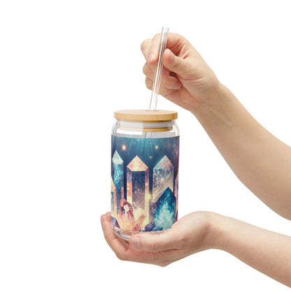 Cosmic Healing Crystals - Sipper Glass