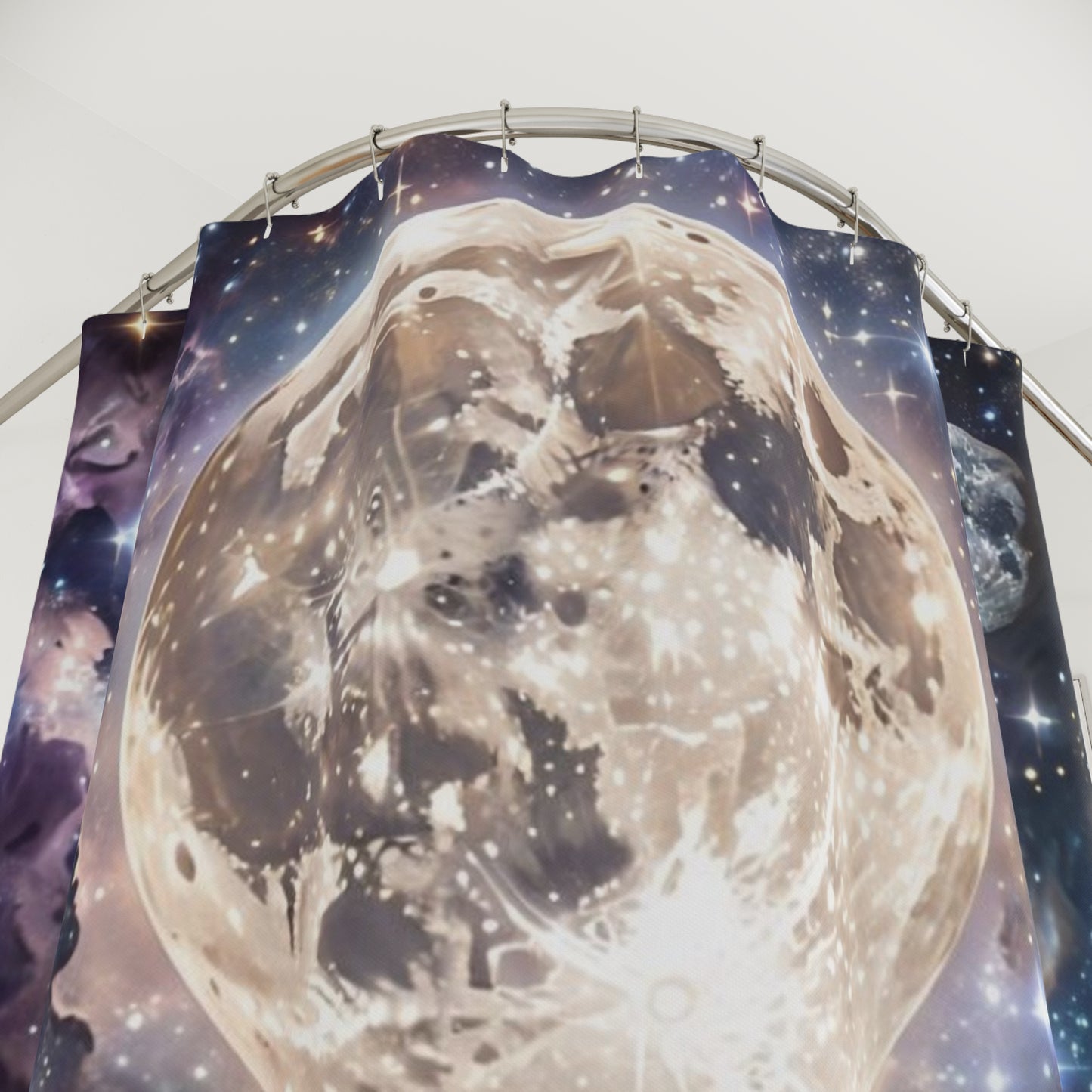 Full Moon & Crystal Energy - Shower Curtain