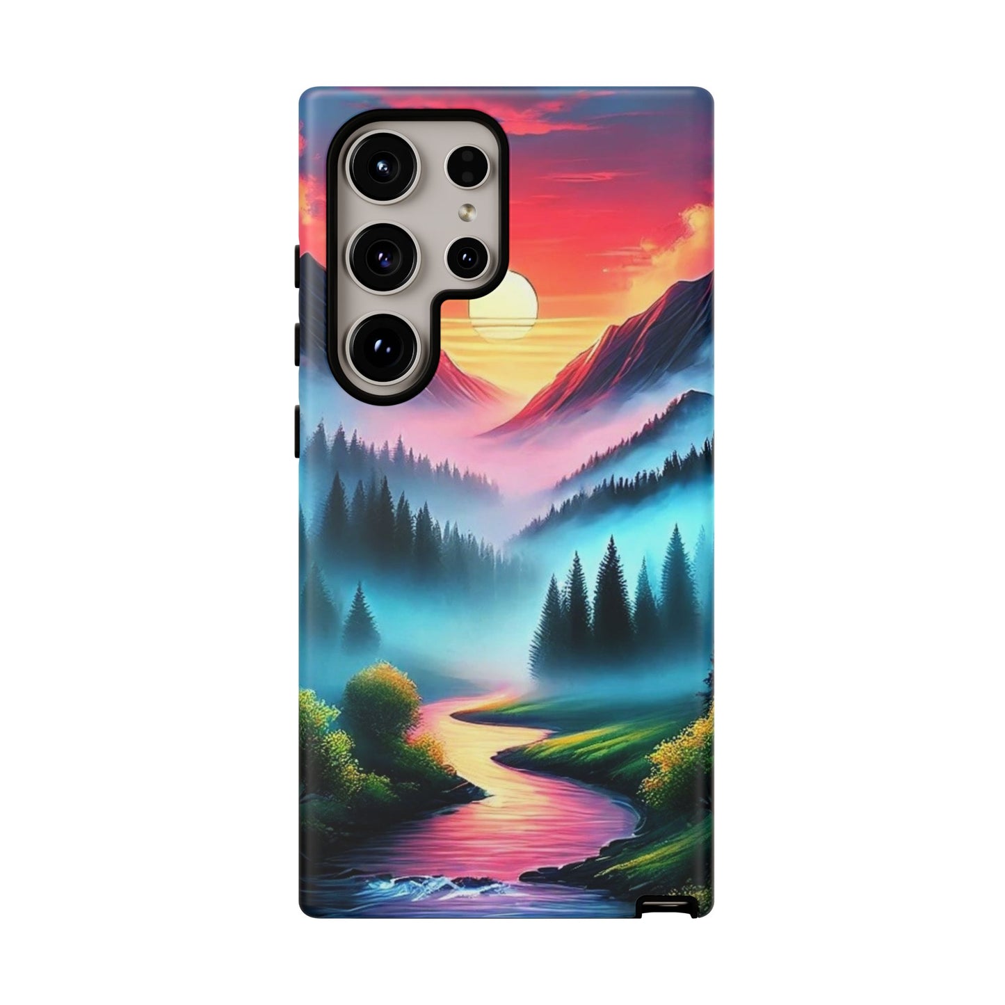 Misty Mountain River - Phone Case