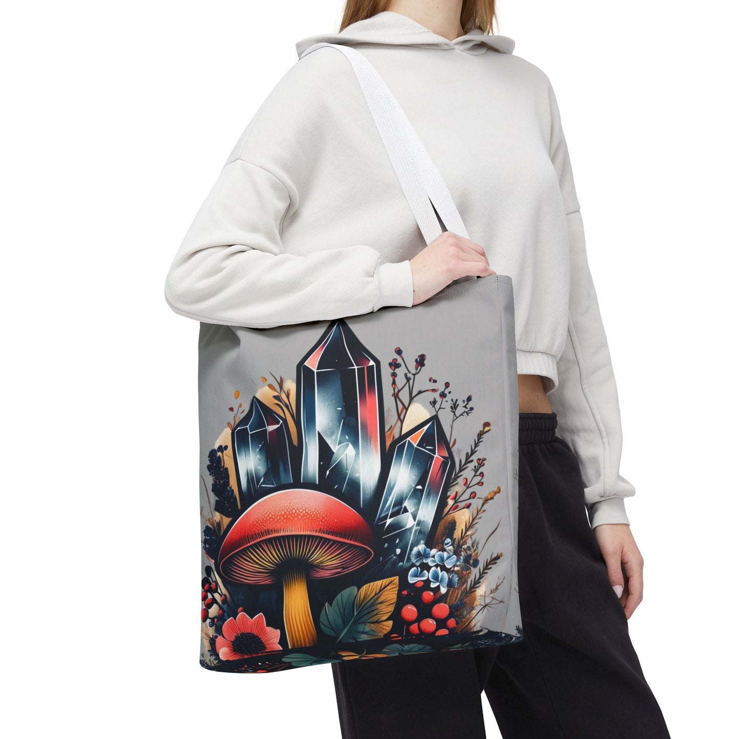 Vibrant Crystal & Mushroom - Tote Bag