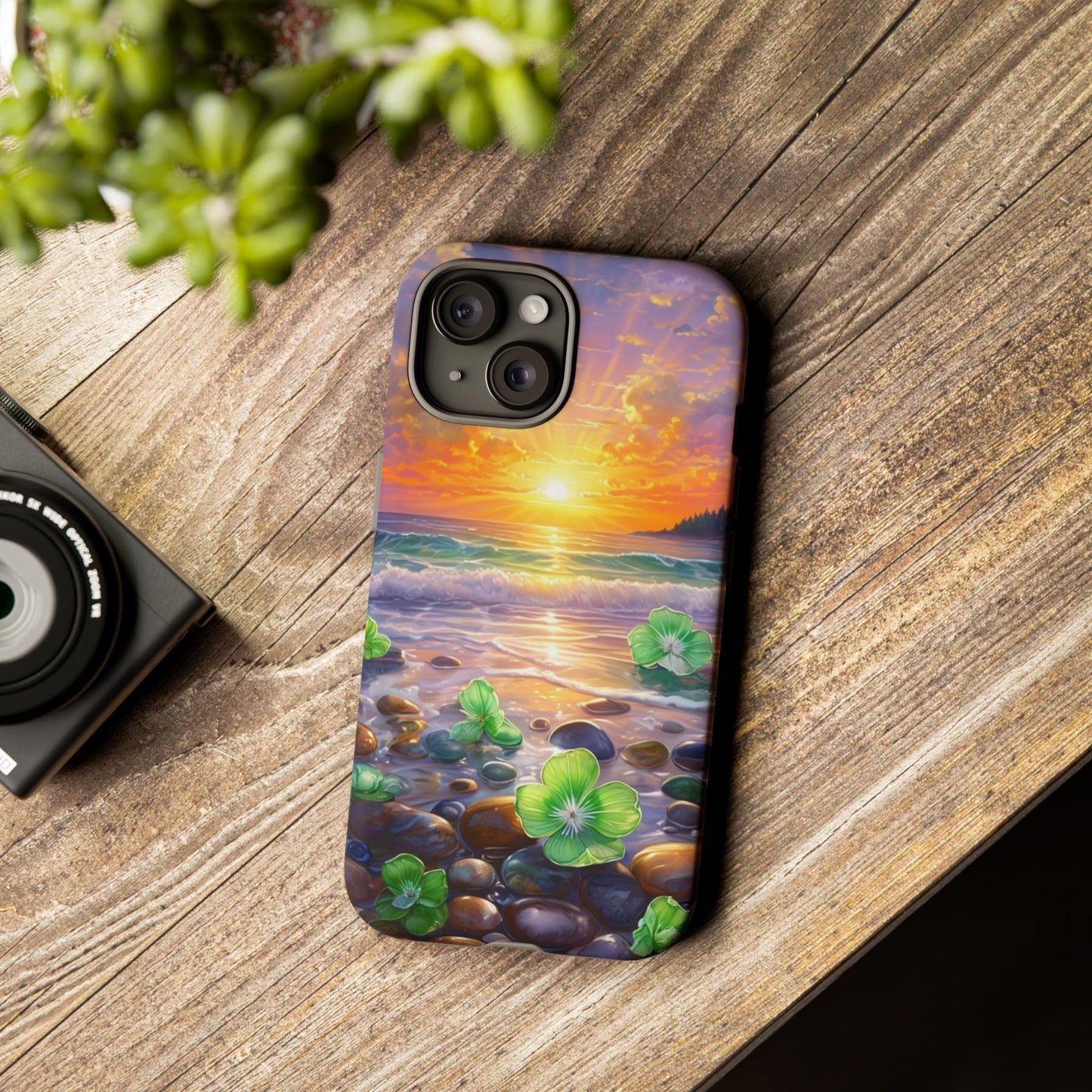 Coastal Calm Pebble Beach - Phone Case