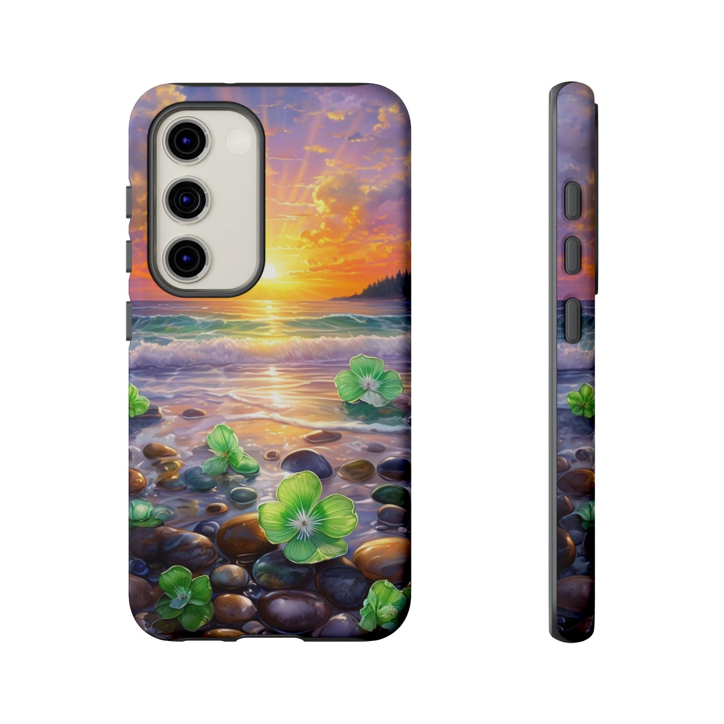 Coastal Calm Pebble Beach - Phone Case