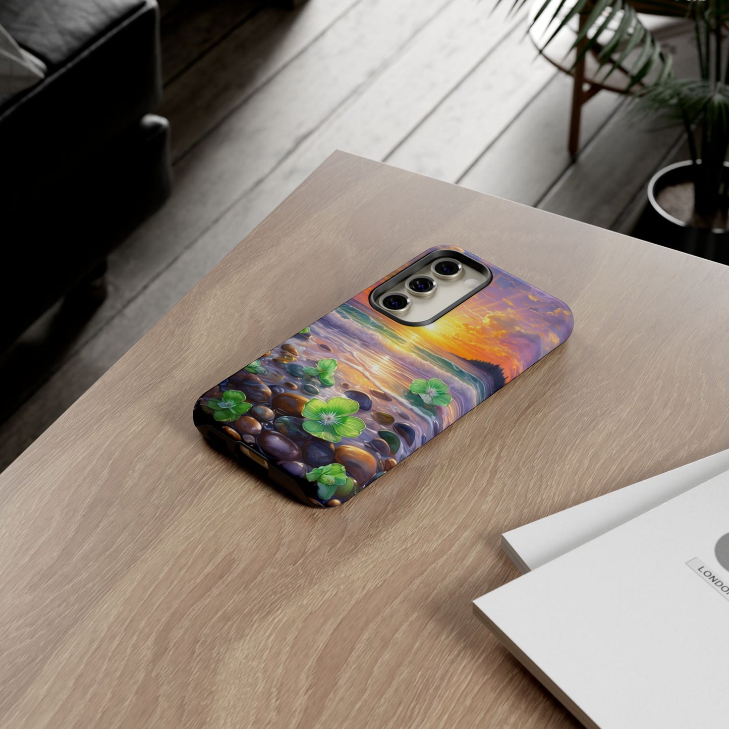 Coastal Calm Pebble Beach - Phone Case
