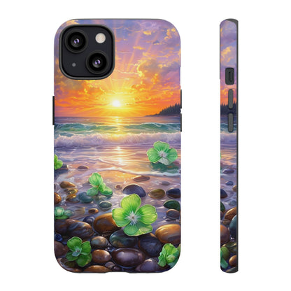 Coastal Calm Pebble Beach - Phone Case