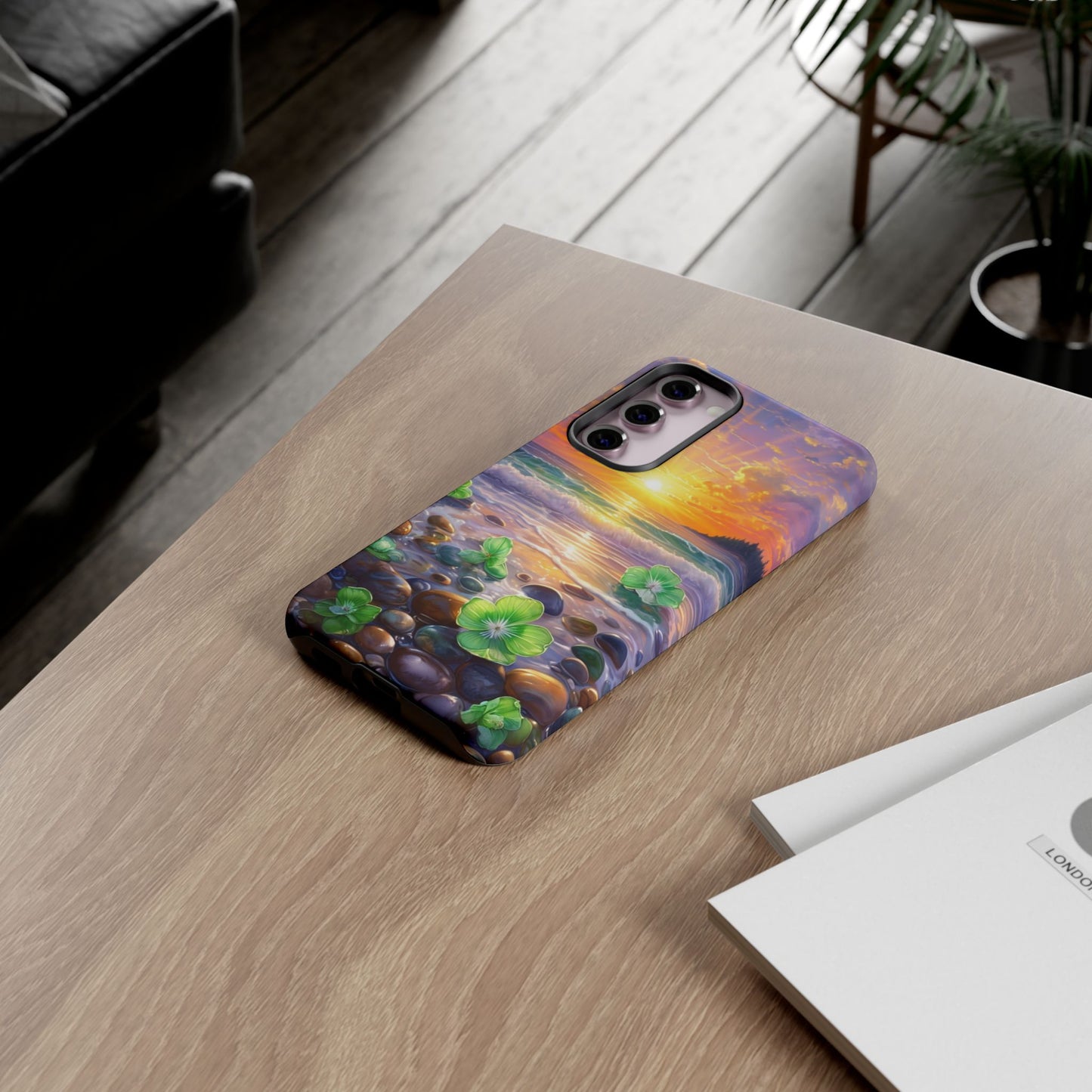 Coastal Calm Pebble Beach - Phone Case
