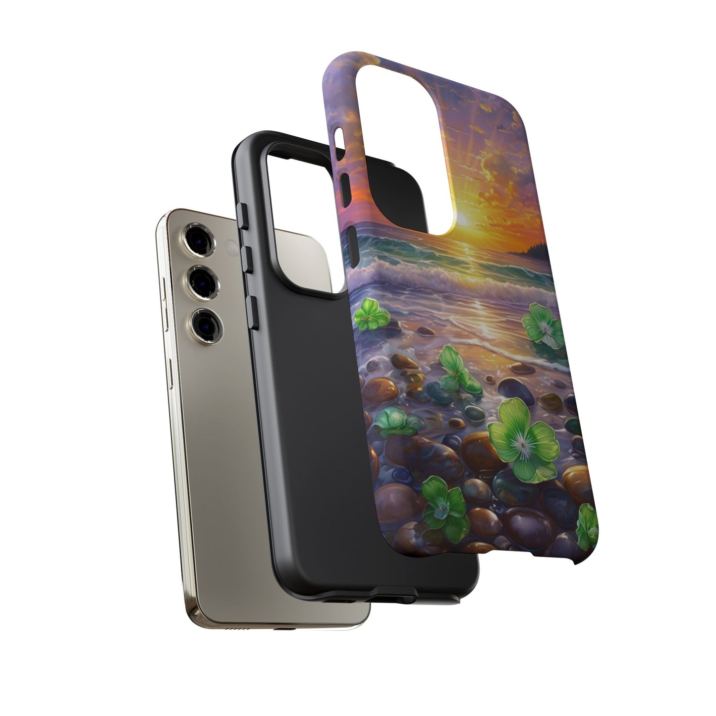 Coastal Calm Pebble Beach - Phone Case