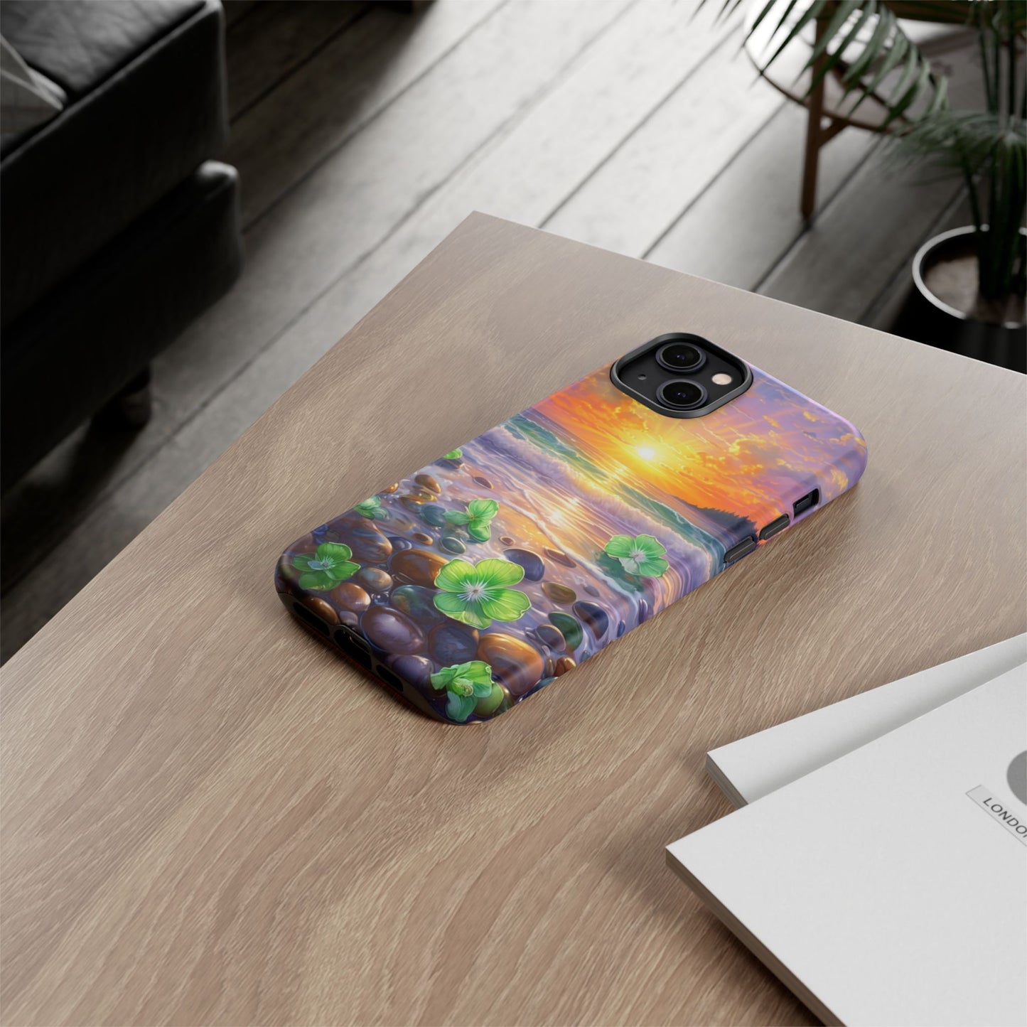 Coastal Calm Pebble Beach - Phone Case