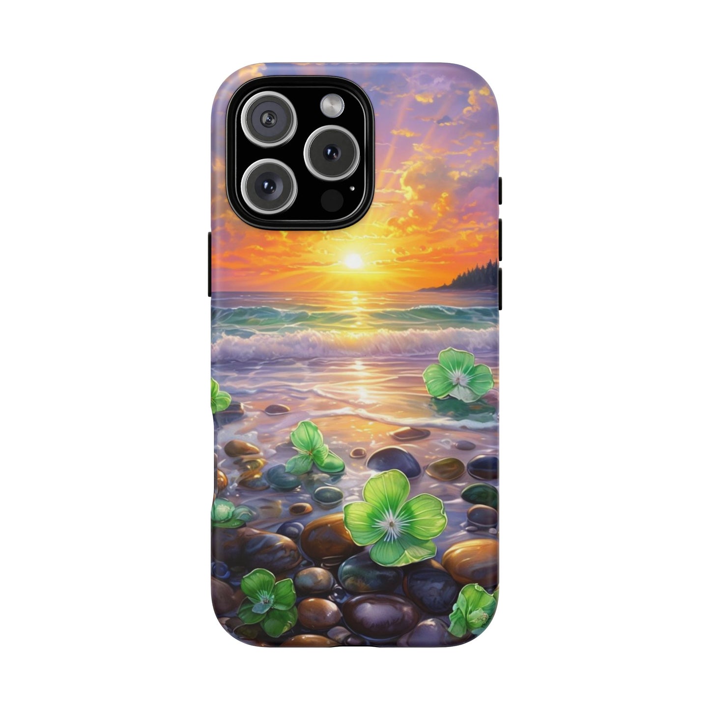 Coastal Calm Pebble Beach - Phone Case