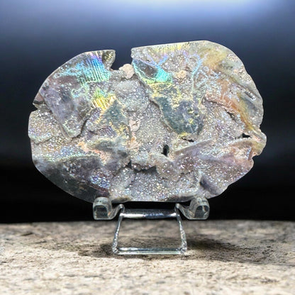 Aura Coated Sphalerite Palmstone